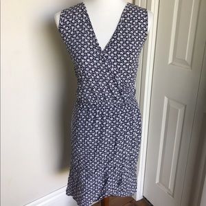 Floral Print Blue & White Vince Camuto Dress